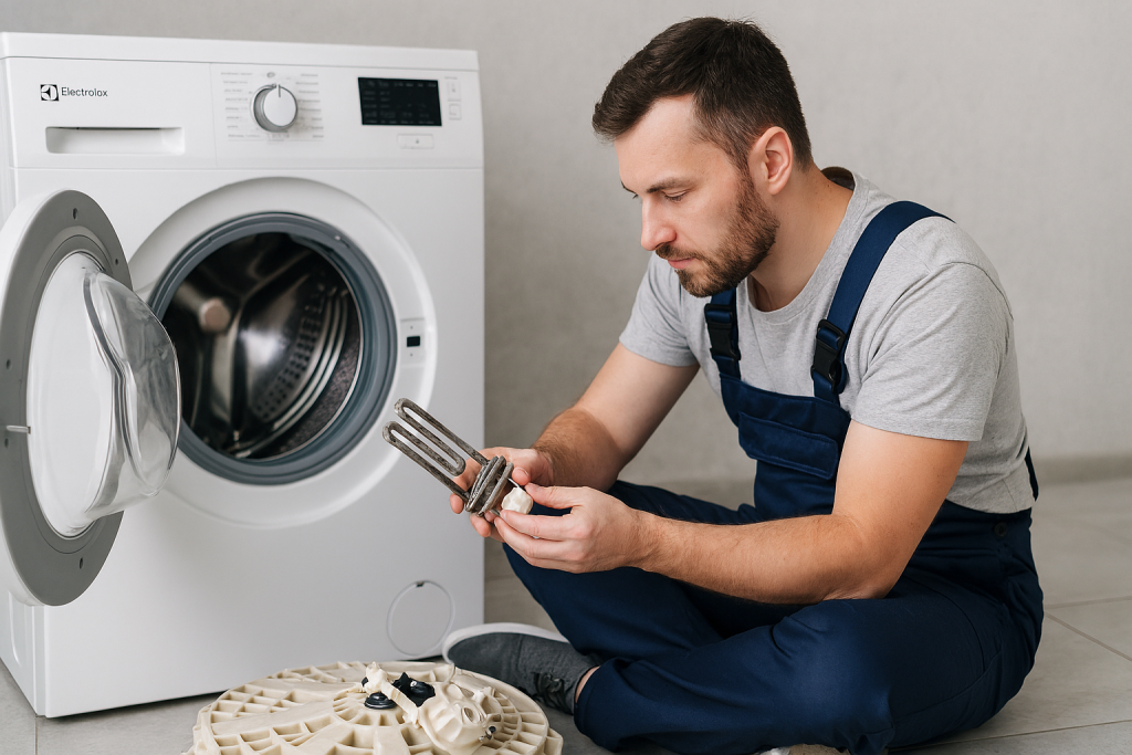 Commercial laundry area