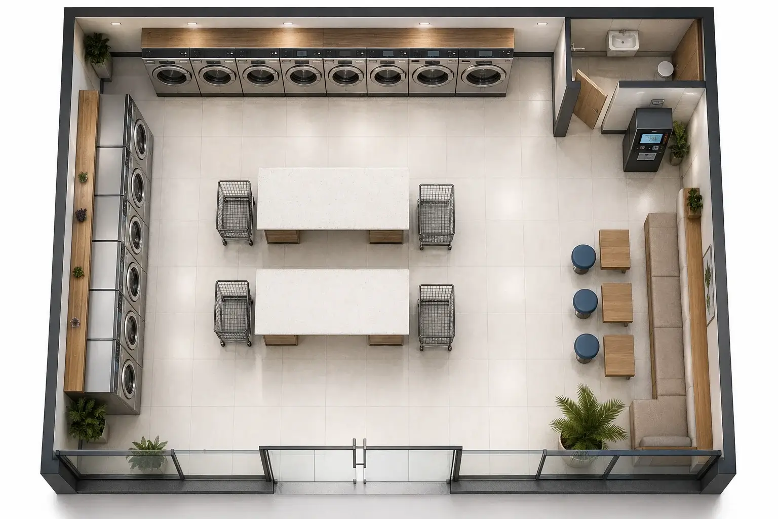 how many machines laundromat Malaysia